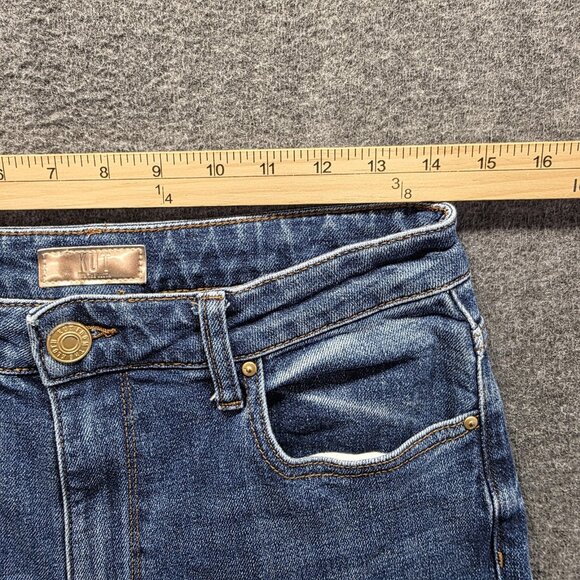 KUT From The Kloth Jeans Womens 2 Blue Sienna Wide Leg High Rise Cuffed Cropped - Picture 6 of 9